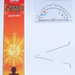Ansă din cupru cu bețișoare parfumate pentru purificare și raportor - zodii europene