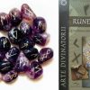 Set de rune din ametist si cartea Runele cadou