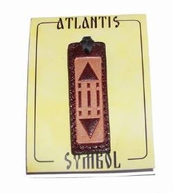 Pandantiv din piele cu simbolul Luxor / Atlantida