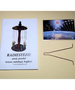 Ansa radiestezica simetrica din cupru cu raportor Reiki si brosura explicativa - romana