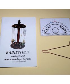 Ansa radiestezica simetrica din cupru cu raportor zodii chinezesti si brosura explicativa - romana