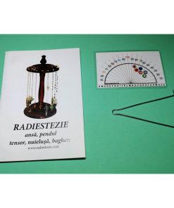 Ansa radiestezica simetrica din metal nobil cu raportor ingeri si brosura explicativa - romana