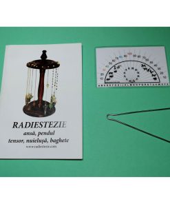 Ansa radiestezica simetrica din metal nobil cu raportor zodii chinezesti si brosura explicativa - romana