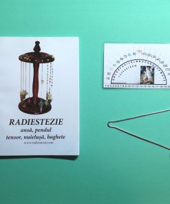 Ansa radiestezica simetrica din metal nobil cu raportor clasic si brosura explicativa - romana