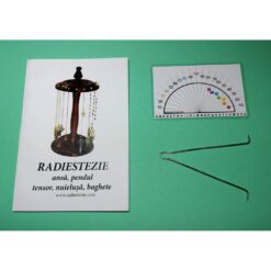 Ansa radiestezica simetrica din metal argintiu cu raportor 7 chakre si brosura explicativa - romana Ansa radiestezica simetrica din metal argintiu cu raportor 7 chakre si brosura explicativa - romana