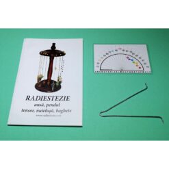 Ansa radiestezica asimetrica din metal argintiu cu raportor 7 chakre si brosura explicativa - romana Ansa radiestezica asimetrica din metal argintiu cu raportor 7 chakre si brosura explicativa - romana