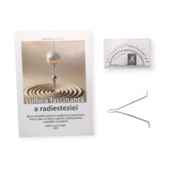 Kit: Cartea Lumea fascinanta a radiesteziei, ansa din cupru si raportor Kit: Cartea Lumea fascinanta a radiesteziei, ansa din cupru si raportor