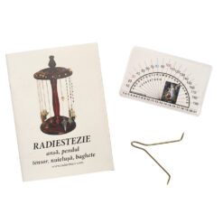 Mini - ansa radiestezica simetrica din alama cu raportor clasic si brosura explicativa - romana