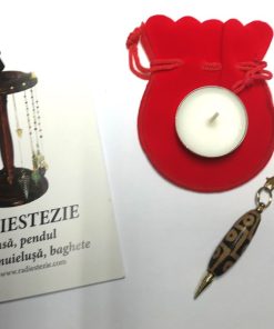 Pendul Feng Shui si cristal Dzi