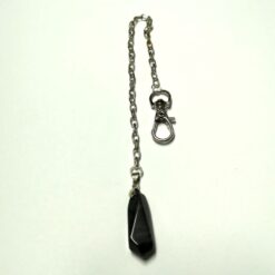 Pendul din cristal de agat pe lantisor argintiu Pendul din cristal de agat pe lantisor argintiu