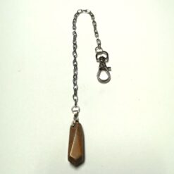 Pendul din cristal de agat pe lantisor argintiu