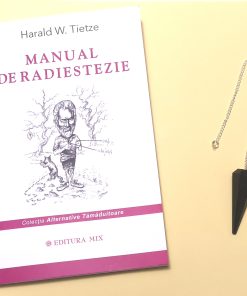 Set compus din cartea Manual de radiestezie si pendul din cristal de agat